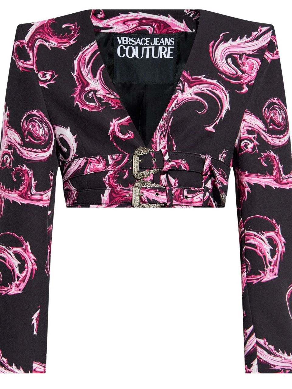 Cheap jacket Versace cropped Couture baroque-print Jeans Women 0701
